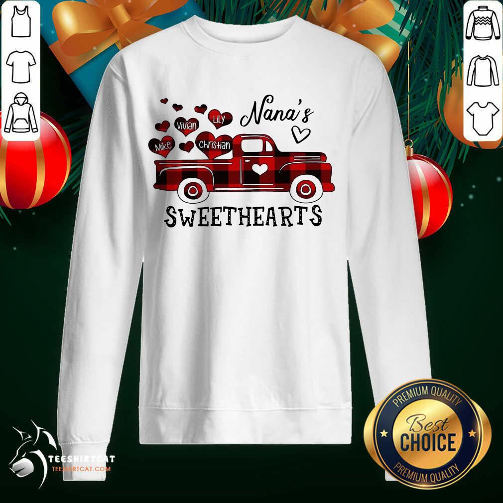Top Nana's Sweethearts Truck Mike Vivian Lily Christian Shirt