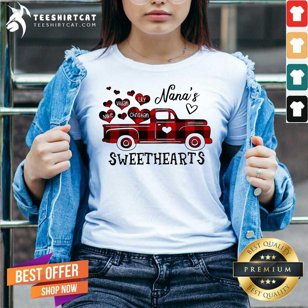 Top Nana's Sweethearts Truck Mike Vivian Lily Christian Shirt