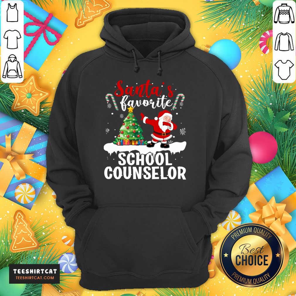 Top Santa'S Favorite School Counselor Santa Christmas Santa Claus T-Shirt
