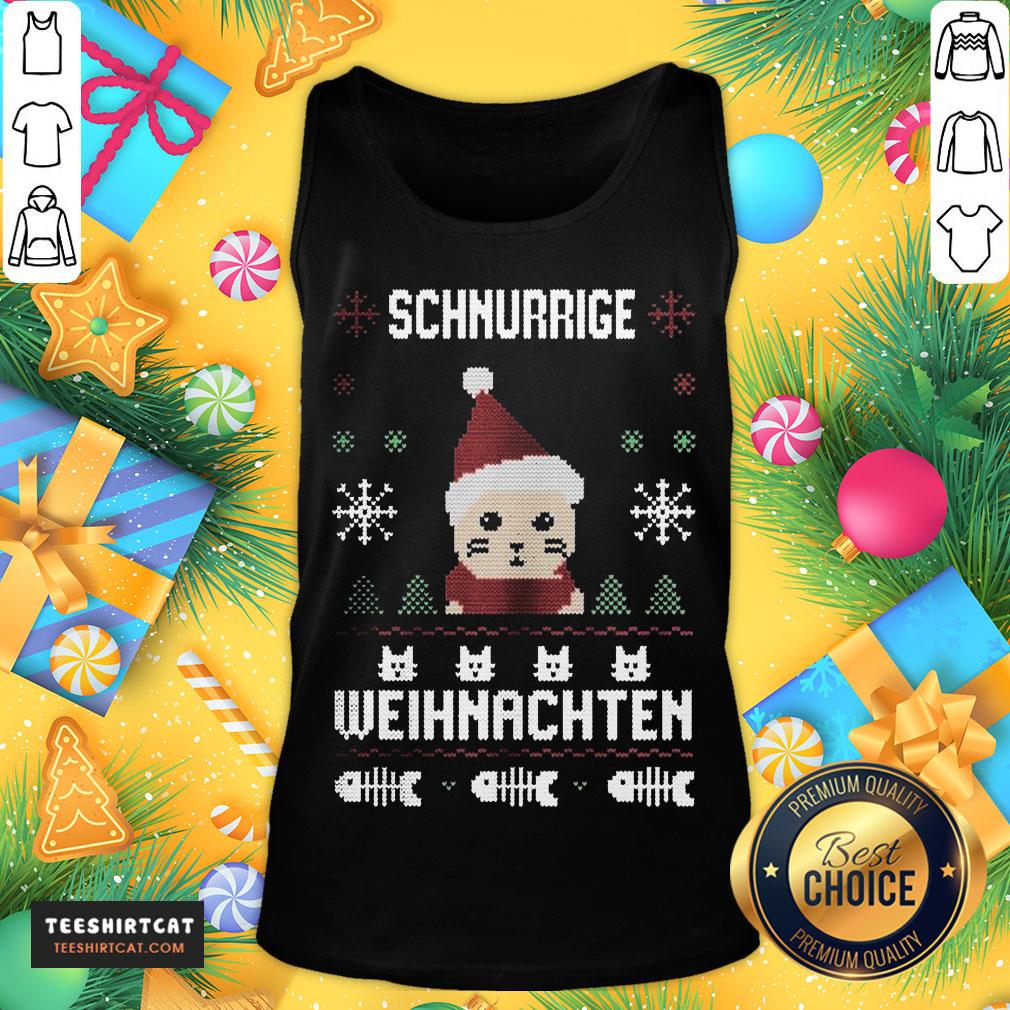 Top Schnurrige Weihnachten Ugly Christmas Shirt