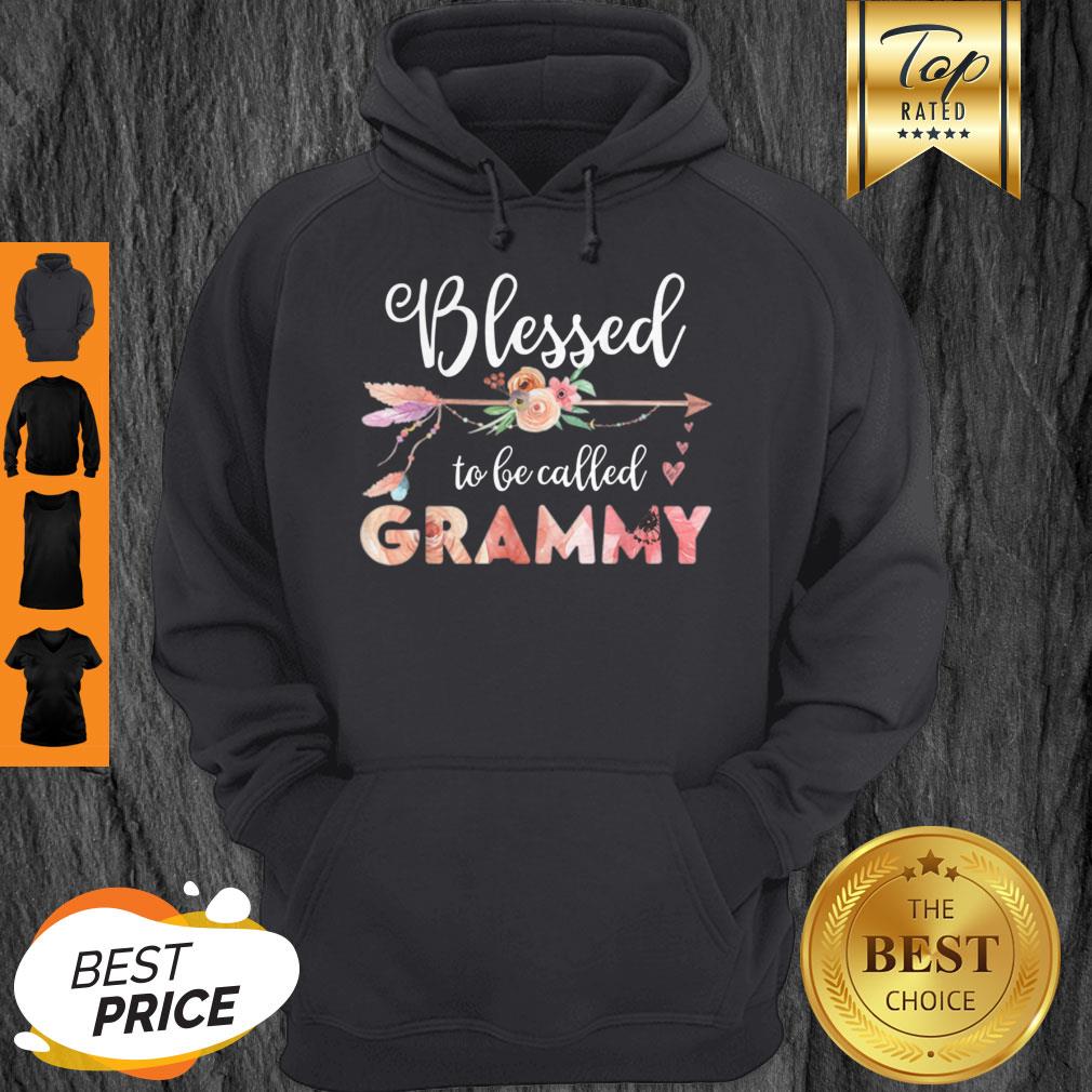 Top Womens Blessed Grammy Floral Grandma Mother’s Day Gift Shirt