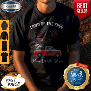Dolphin Land Of The Free Home Of The Brave Car American Flag Veteran Independence Day Shirt