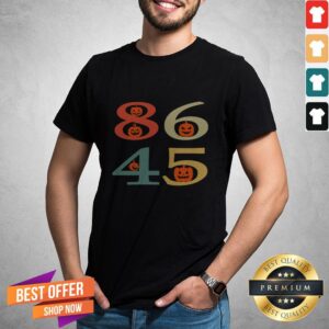 86 45 Anti Trump Pumpkin Face Halloween Day Shirt