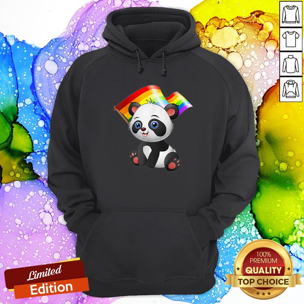 Wonderful LGBT Flag T Cute Panda Bear Gay Lesbian Men Women Gift Shirt