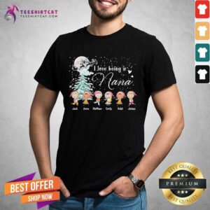 Original I Love Being A Nana Merry Christmas Shirt
