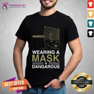 Top Wearing A Mask Meme Trollface Conspiracy Theory Shirt