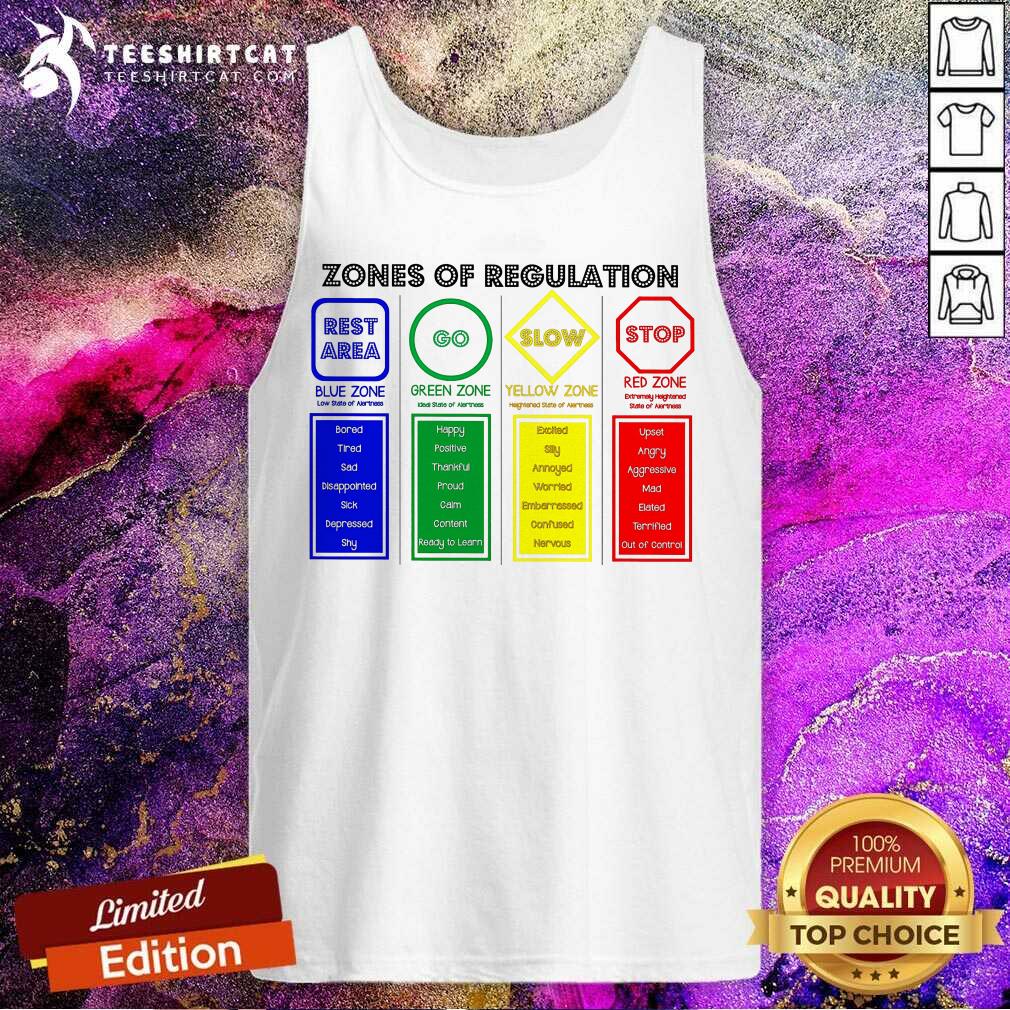 Zones Of Regulation Rest Area Go Slow Stop Shirt
