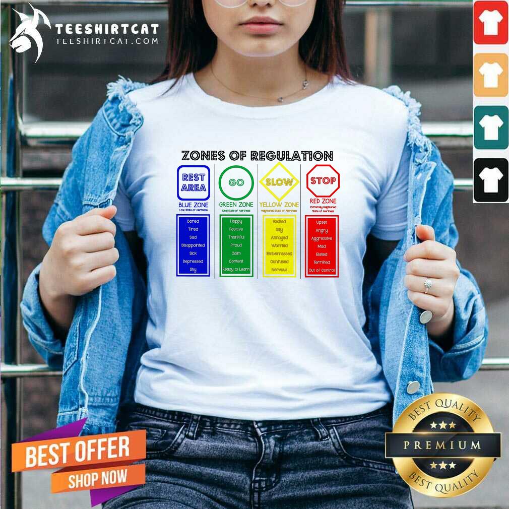 Zones Of Regulation Rest Area Go Slow Stop Shirt