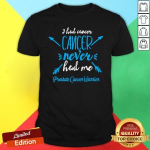 I Had Cancer Never Hack Me Prostate Cancer Warrior Shirt