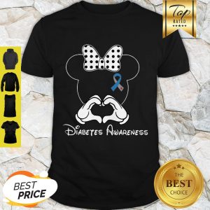 Nice Diabetes Awareness Minnie Mouse Disney Ribbon Shirt