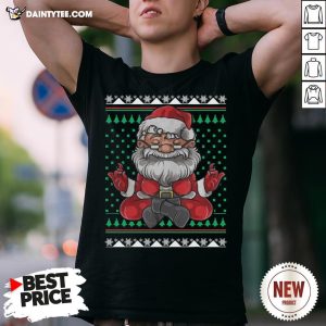 Awesome Merry Christmas Santa Yoga Shirt