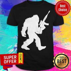 Official Bigfoot Rifle Sasquatch 2nd Amendment Gun Shirt