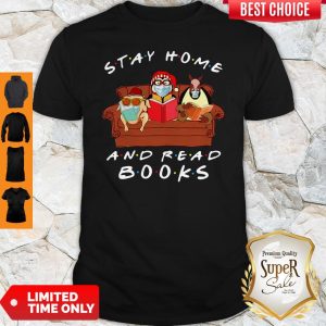 Hugsy Penguin Stay Home And Read Book Coronavirus Shirt
