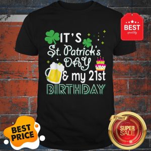 Official 21st Birthday St Patricks Day T-Shirt Party Gift Men Women Shirt