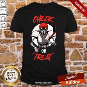 Top Check Or Treat Ugly Christmas Shirt
