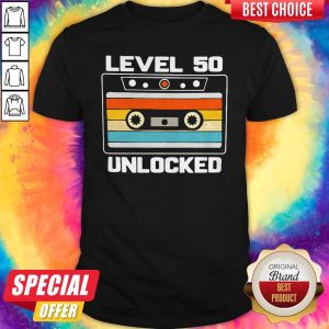 Funny Level 50th Unlocked Vintage Shirt