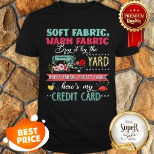 Soft Fabric Warm Fabric Buy It By The Yard Happy Fabric Credit Card Shirt