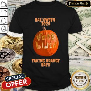 Halloween 2020 Pumpkin Vote Biden Taking Orange Back Shirt