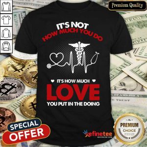 It's Not How Much You Do Love Shirt
