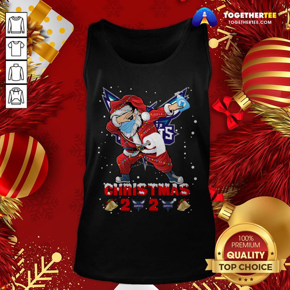 Hot Charlotte Hornets Funny Santa Claus Dabbing Christmas 2020 Shirt