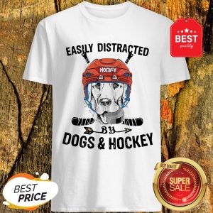 Pretty Golden Retriever Easily Distracted By Dogs And Hockey Shirt