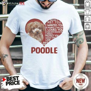 Hot Before I Met You I Wanted You The Moment I Saw You I Loved You I Am Your Poodle Shirt