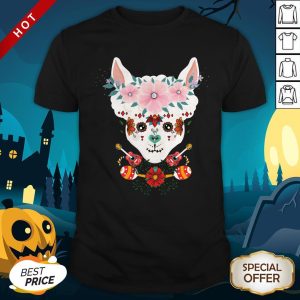LLama Dia De Los Muertos Day Of The Dead Alpaca Calavera Shirt