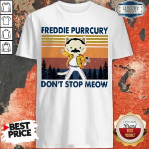 Freddie Purrcury Don’t Stop Meow Vintage Shirt