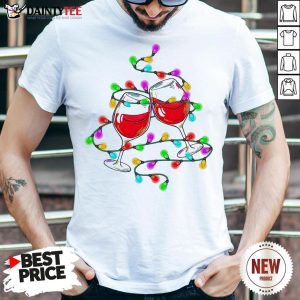 Nice Wines Merry Christmas Light Shirt