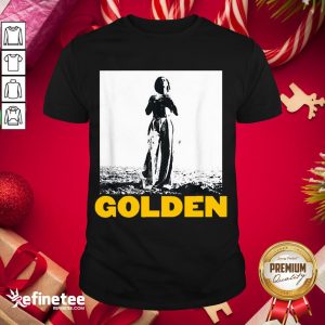 Top The Man Stand With Golden 70S Styles Vintage Shirt