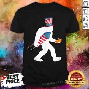 4th Of July Bigfoot Fireworks Shirt