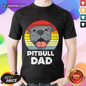 Premium Pitbull Dad Vintage Shirt