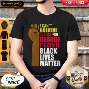 I Can't Breathe Justice For George Floyd Black Lives Matter Twill Cap Shirt
