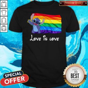 Funny Stitch LGBT Pride Love Is Love Shirt