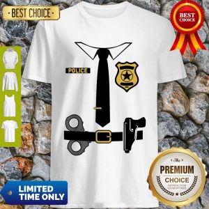 Police Officer Costume Shirt Halloween Policeman Boys Men Shirt