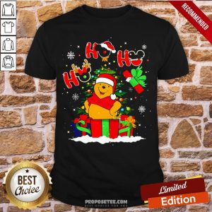 Ho Ho Ho Winnie The Pooh Christmas Shirt