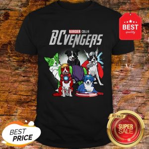 Official Marvel Avengers Endgame Border Collie Dogs BCvengers Shirt