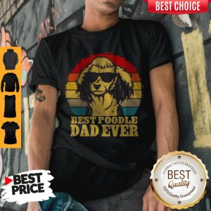 Cute Best Poodle Dad Ever Vintage Shirt