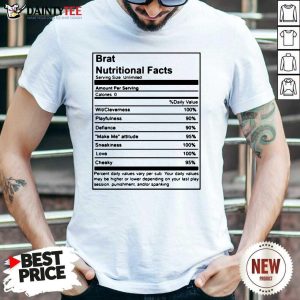 Brat Nutritional Facts Shirt