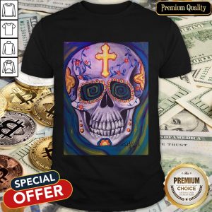 Jimmyo'S Sugar Skull Dia De Muertos Day Of Dead Shirt