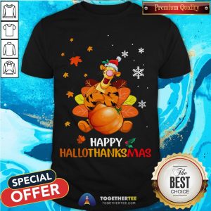 Pretty Tigger Happy Hallothanksmas Shirt