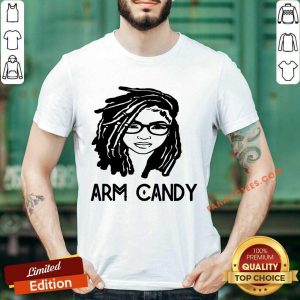 Afro Black Girl With Natural Locs Hair Arm Candy Shirt
