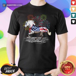 Horse Lover American Flag Shirt