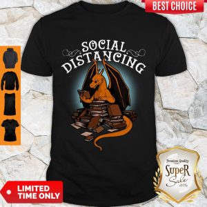 Dragon Reading Books Social Distancing Coronavirus Shirt