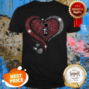Nice Diamond heart love Austin Peay Governors logo Shirt