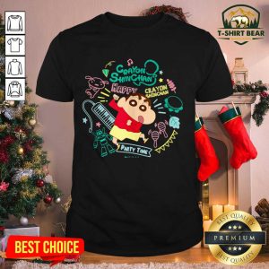 Funny Crayon Shinchan Shinchan And Musical Instrument Party Time Shirt