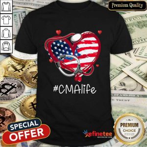 Heart American Flag CMA Life Shirt