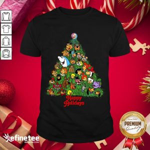 Funny Holidays From Your Favorite Cartoon Characters In A Christmas Tree Shirt