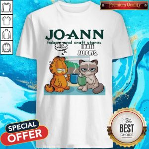 Joann Fabric and Craft Stores Grumpy Cat and Garfield I Hate All Days Shirt