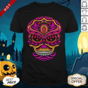Abstract Day Of The Dead Sugar Skull Shirt